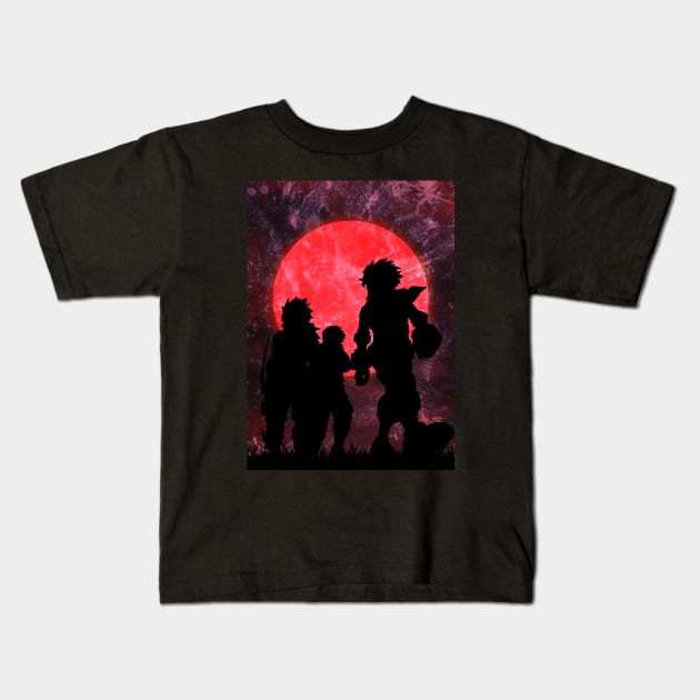 Minimalist Midoriya Bakugo Shoto Kids T-Shirt by AFASAS